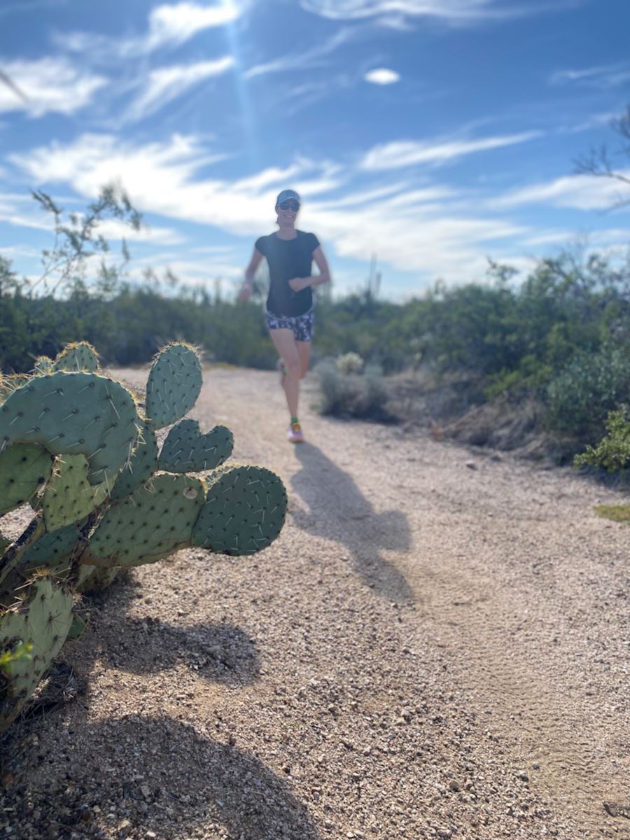 Last day trail run Sonoran Desert Trail Running Retreat